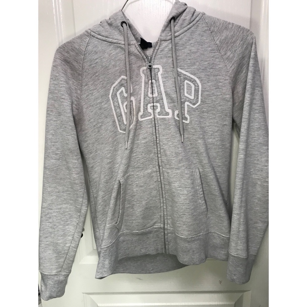 GAP Grey Zip Up Sweater